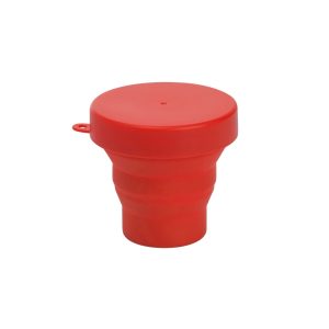 Copo Retrátil De Silicone 150ml — Vermelho