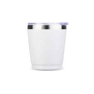 Copo Térmico 200ml — Branco / Inox
