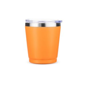 Copo Térmico 200ml — Laranja / Inox