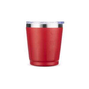 Copo Térmico 200ml — Vermelho / Inox