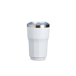 Copo Térmico 300ml — Branco / Inox
