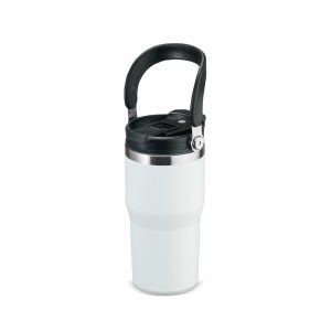 Copo Térmico 600ml — Branco / Inox