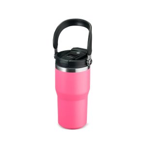 Copo Térmico 600ml — Rosa / Inox