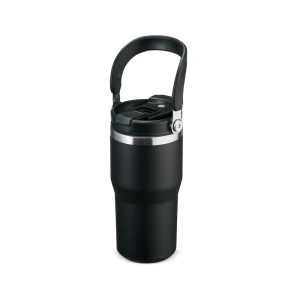 Copo Térmico 600ml — Preto / Inox