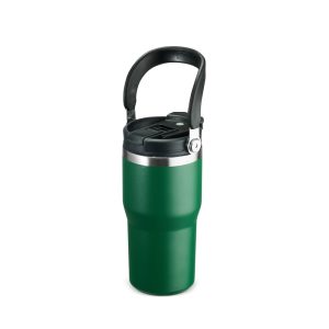 Copo Térmico 600ml — Verde / Inox