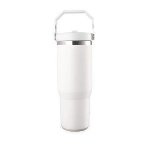 Copo Térmico 800ml — Branco / Inox