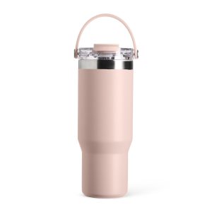 Copo Térmico 900ml — Rosa / Inox