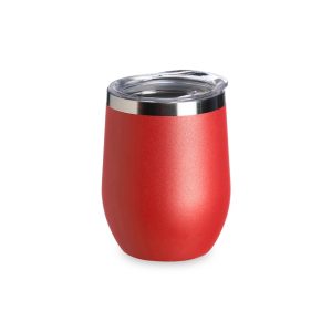 Copo Térmico Inox 320ml — Vermelho / Inox