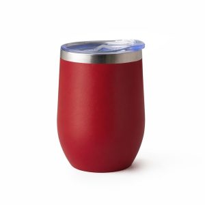 Copo Térmico Inox 320ml — Vermelho / Inox