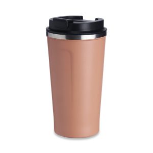 Copo Térmico 500ml P/ Café — Rosa / Inox (14724-SAL)