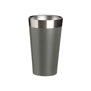 Copo Térmico De Inox 473ml — Cinza / Inox