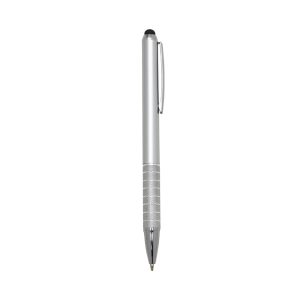Caneta Plástica C/ 7 Aneis Touch — Prata