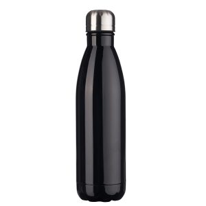 Garrafa 750ml Inox — Preto / Inox