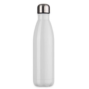 Garrafa 750ml Inox — Branco / Inox