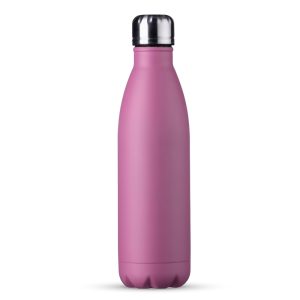 Garrafa 750ml Inox — Rosa / Inox