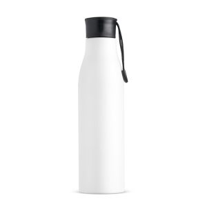 Garrafa Inox 800ml — Branco / Preto