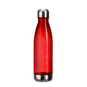 Garrafa Plástica 750ml — Vermelho / Inox