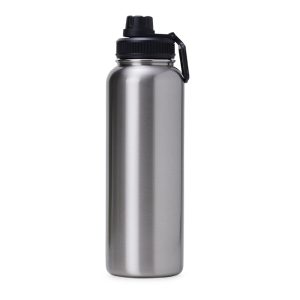 Garrafa Térmica 1,2 Litros — Inox / Preto