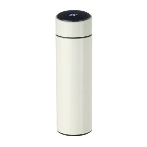 Garrafa Térmica 400ml C/ Termômetro — Branco