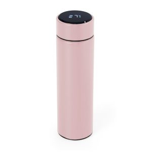 Garrafa Térmica 400ml C/ Termômetro — Rosa