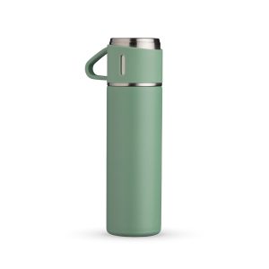 Garrafa Térmica 450 ML — Verde / Inox