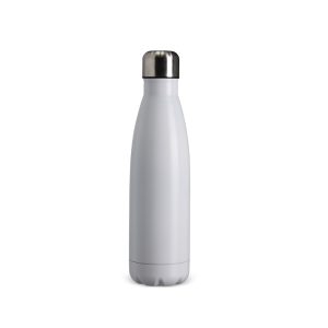Garrafa Térmica Com Tampa Inox 500ml — Branco / Inox