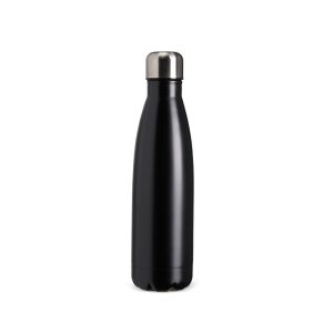 Garrafa Térmica Com Tampa Inox 500ml — Preto / Inox