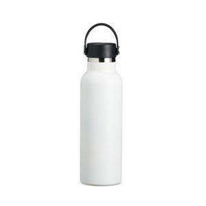 Garrafa Térmica Inox 550ml — Branco / Preto