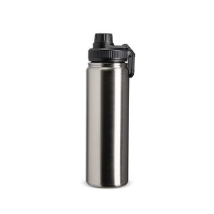 Garrafa Térmica Inox 750ml — Inox / Preto