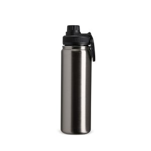 Garrafa Térmica Inox 750ml — Inox / Preto