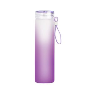 Garrafa De Vidro 470ml — Roxo / Branco