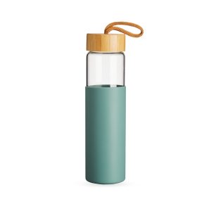 Garrafa Em Vidro Borossilicato 750ml — Verde / Transparente