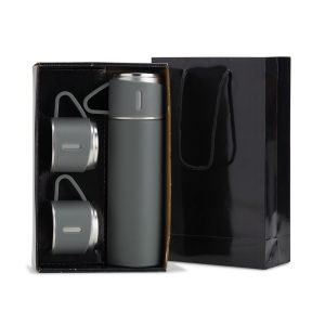 Kit Garrafa Térmica — Prata