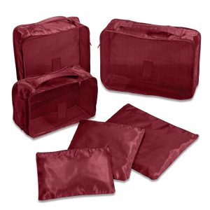 Kit Necessaire 6 Pçs — Vermelho