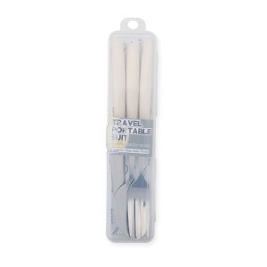 Kit Talheres 3 Peças — Bege