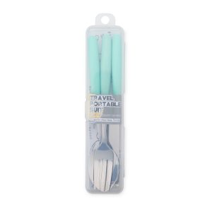 Kit Talheres 3 Peças — Verde