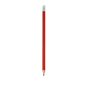 Lápis Com Borracha — Vermelho