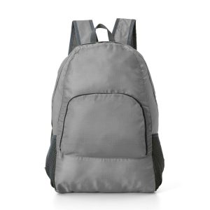 Mochila De Nylon Dobrável 21l — Cinza