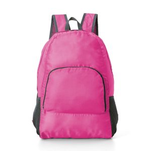 Mochila De Nylon Dobrável 21l — Rosa