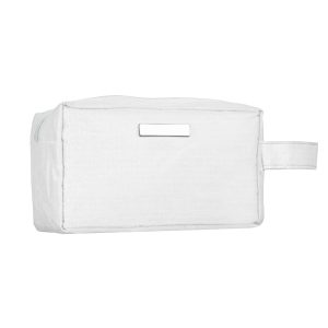Necessaire Pvc Impermeável C/ Plaquinha — Branco