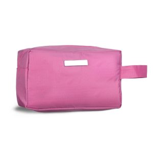 Necessaire Pvc Impermeável C/ Plaquinha — Rosa