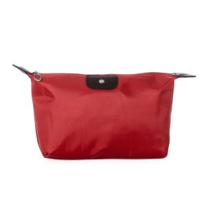 Necessaire Em Poliester Impermeável — Vermelho / Marrom