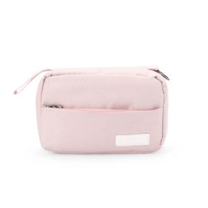 Nécessaire Com 3 Compartimentos — Rosa