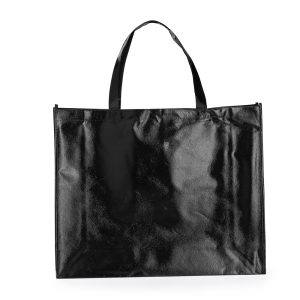 Sacola Em Tnt Revestida C/ Plastico — Preto