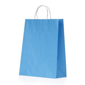 Sacola Kraft Média — Azul