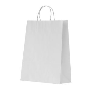 Sacola Kraft Média — Branco