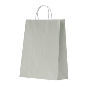 Sacola Kraft Média — Cinza