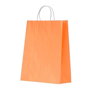 Sacola Kraft Média — Laranja
