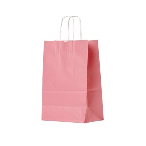 Sacola Kraft Pequena — Rosa