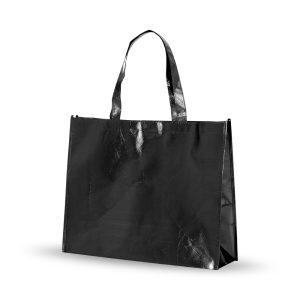 Sacola Em Tnt Revestida C/ Plastico — Preto